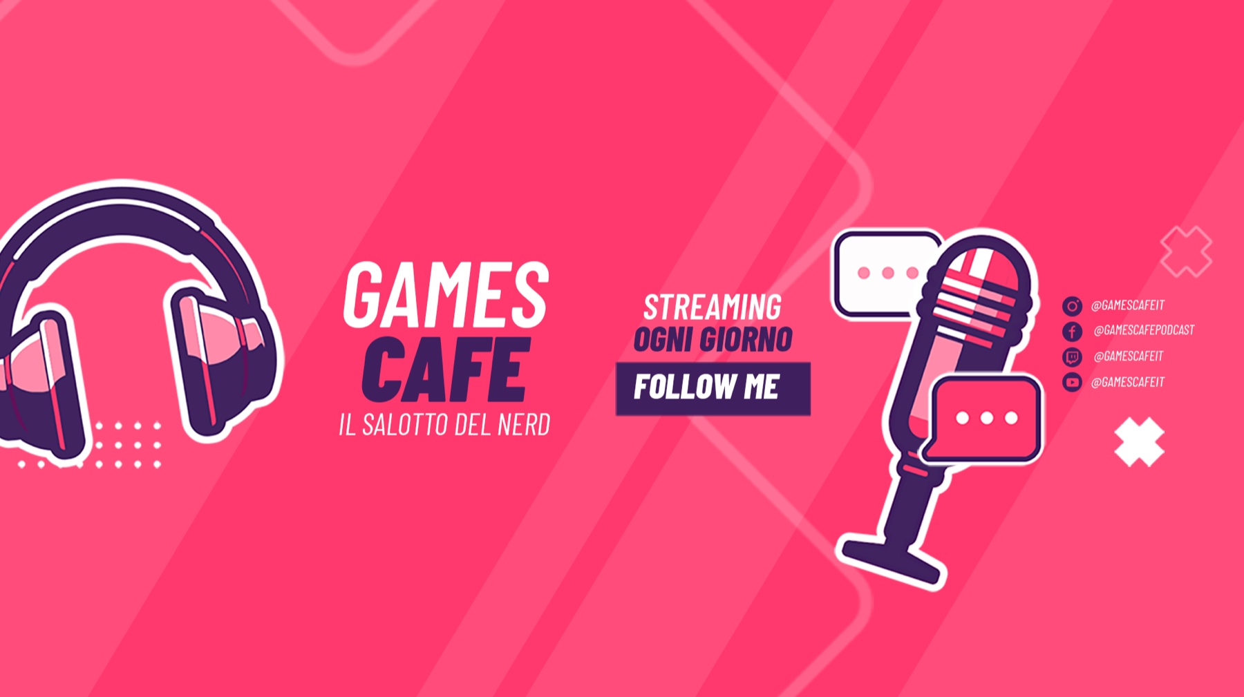 Copertina del canale YouTube di GamesCafe