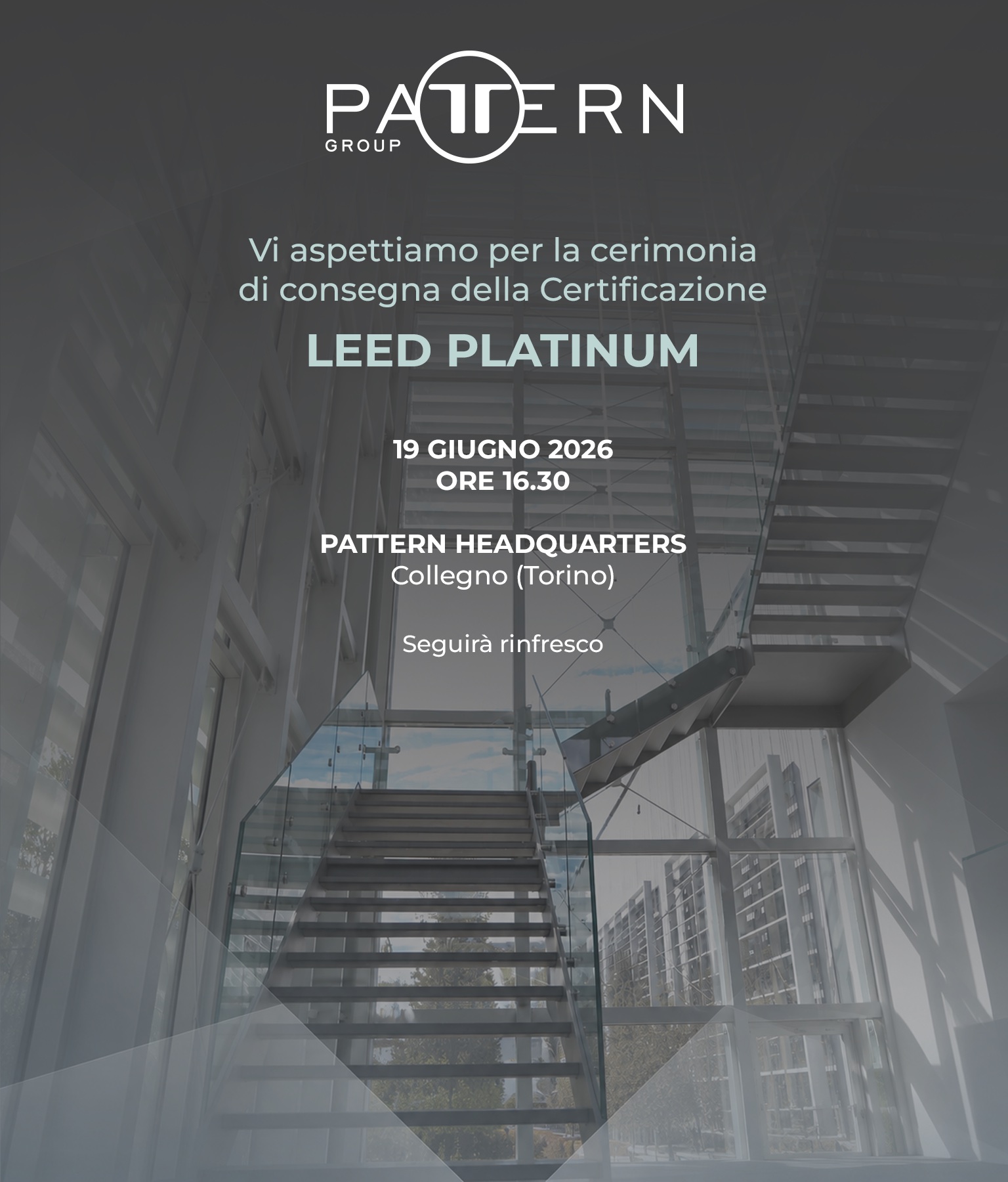 Invito Pattern Group per la certificazione LEED Platinum